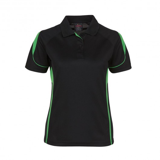 Black Pea Green Ladies Bell Polo